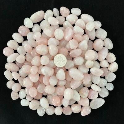 Uplift Treasures Colorful Agate Pebbles Decorative Stones For Aquarium And Home Decor pink 2 3cm 100g