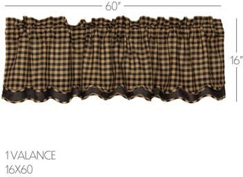 VHC Brands Sawyer Mill Ticking Stripe Valance