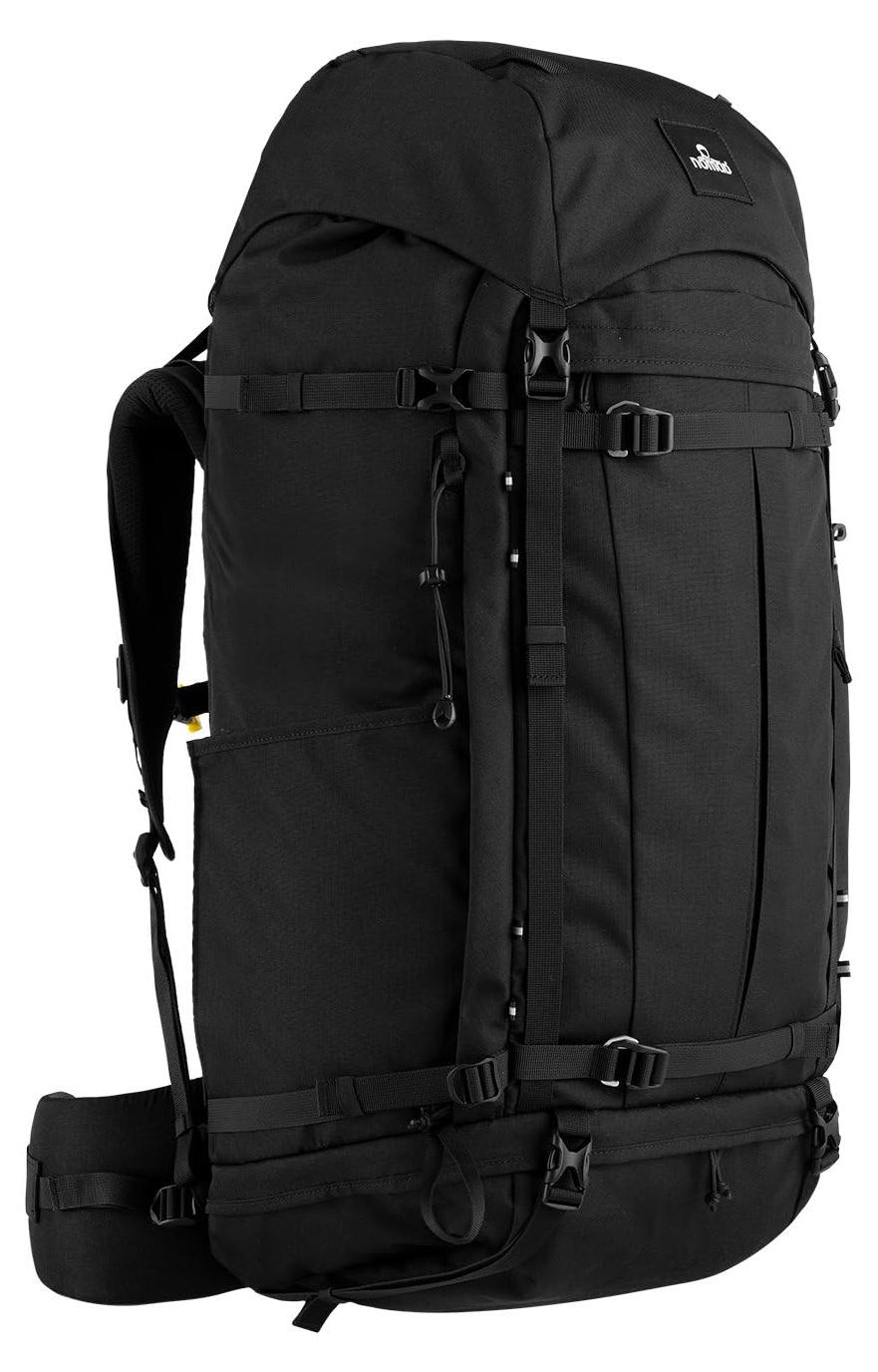 Trekkingrucksack 70 L, wasserabweisend, mit Frontloader und Regenhülle