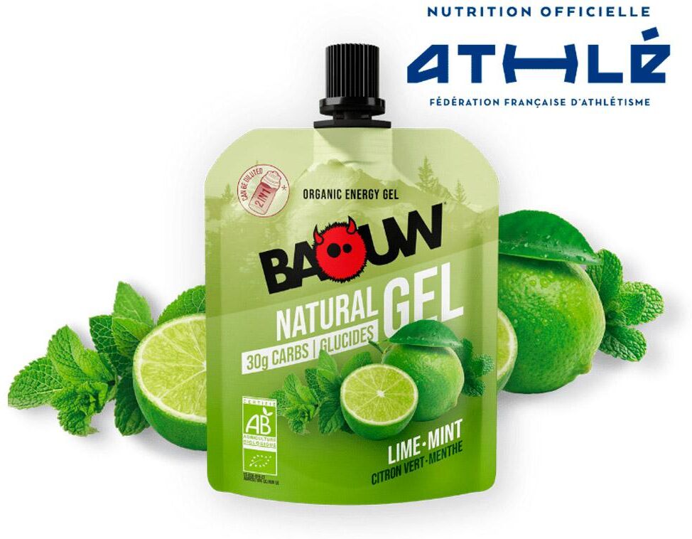 Baouw  - Gel Naturel Bio 85 g. Citron Vert Menthe - Gel Energétique