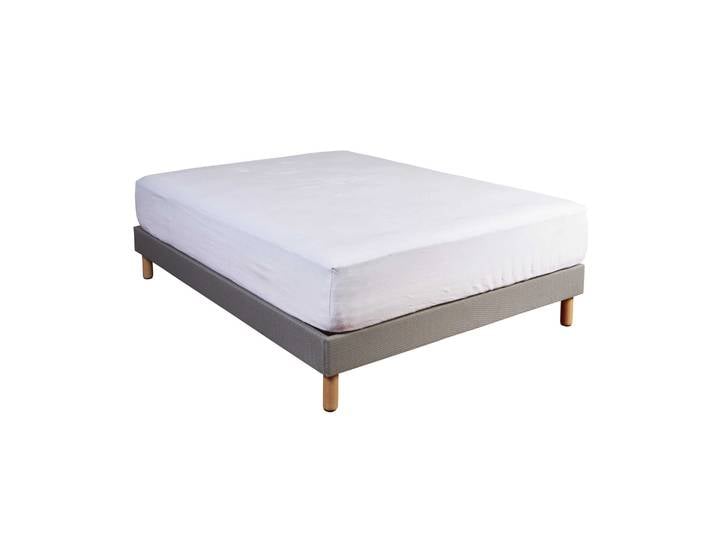 Protège matelas molleton 100% coton - bonnet 50 cm 140x200