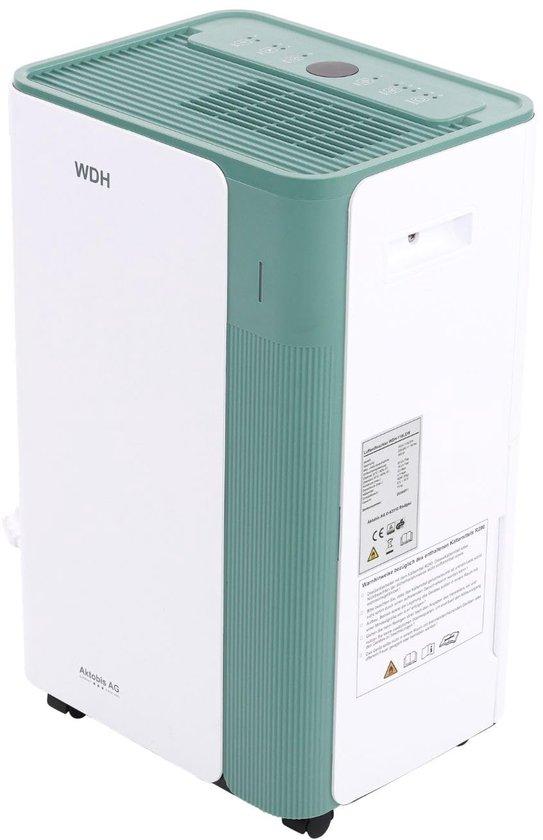 Luftentfeuchter bis 20 Liter pro Tag - WLAN-fähig - weiß/mintgrün - ideal zur Feuchtigkeitskontrolle