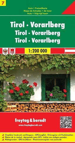 Freytag-Berndt und Artaria KG - Freytag Berndt Autokarten, Blatt 7, Tirol - Vorarlberg - Maßstab 1:200 000 (Country Road & Touring) - Preis vom 18.10.2026 19:22:15 h