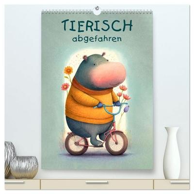 Tierisch abgefahren (hochwertiger Premium Wandkalender 2027 DIN A2 hoch), Kunstdruck in Hochglanz
