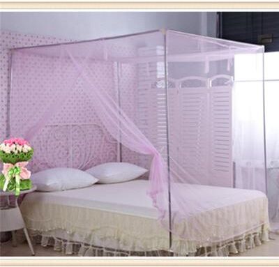 The Handy Homestead Dreamy Dormitory Bed Canopy Mosquito Net For Girls pink