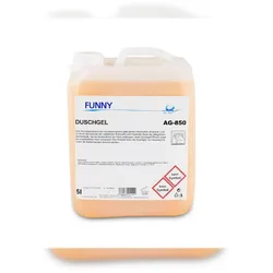 Plock GmbH Duschgel Funny - 5 L Kanister - kosmetische Waschlotion - für Haut und Haare