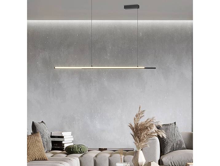 LED-Pendelleuchte Halo Typ B 6 x 120 x 150cm Schwarz Aluminium LED LED-Platine