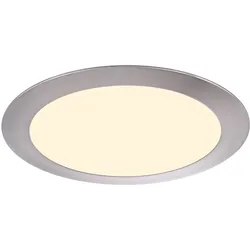 LED 12 W Decken Panel Einbau Leuchte Schlafzimmer Flur Strahler silber Lampe Globo 12356
