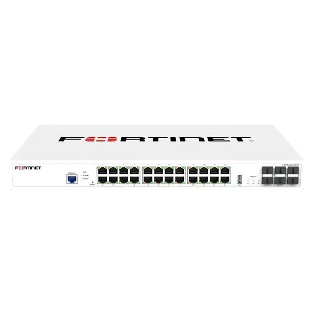 Fortinet Netzwerk-Switch, Managed L2, 24 RJ-45-Ports, 10G (24 Ports) (FS-124G)