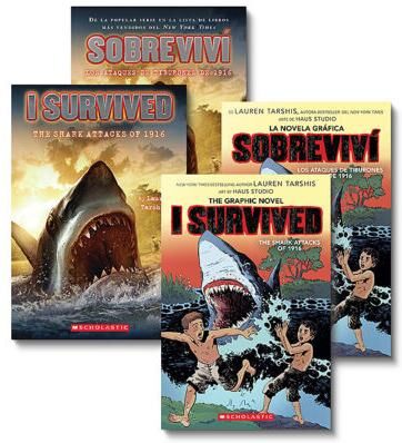 I Survived the Shark Attacks of 1916 Bilingual Value Pack (paperback) - by Lauren Tarshis
