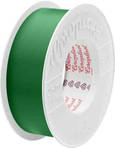 Coroplast 302 PVC 265958 Isolierband Grün (L x B) 25000mm x 30mm 1St.