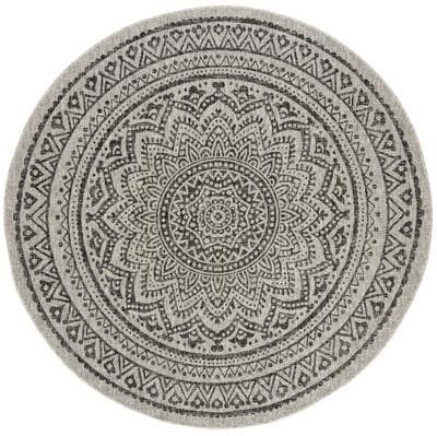 SAFAVIEH Courtyard Fran Mandala Indoor/ Outdoor Waterproof Patio Backyard Rug