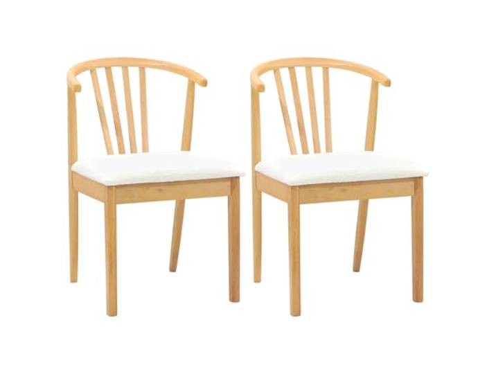 HKLGBVCR Esszimmerstuhl, 2-teilig, massives Gummibaumholz, Vintage Bequemes Sitzkissen, stabiler Rahmen, für Küche, Büro, Wohnzimmer, einfache Pflege