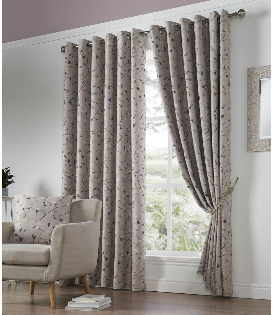 Fleur De Lis Living Faheem Room Darkening Curtain Pair 229 W x 274 D cm