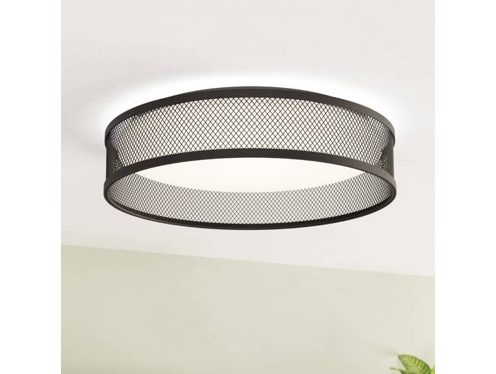 EGLO LED Deckenleuchte Luppineria, schwarz, für Wohn- / Esszimmer, Metall, Modern