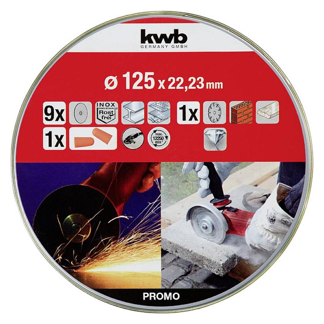 kwb Dünn- u. Diamant-Trennscheiben125 Dose 10t (712032)
