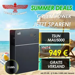 SUMMER DEALS ! TSUN AC Batteriespeicher All In One PowerTrunk 5 kWh TSOL-MAU5000