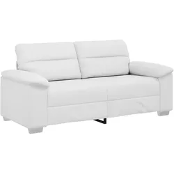 vidaXL 2-Sitzer-Sofa Weiß 180x81x84 cm Kunstleder