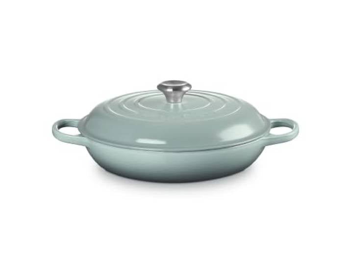 Le Creuset Signature Gourmet-Profitopf aus Gusseisen, 26 cm, 2,2 Liter, Sea Salt