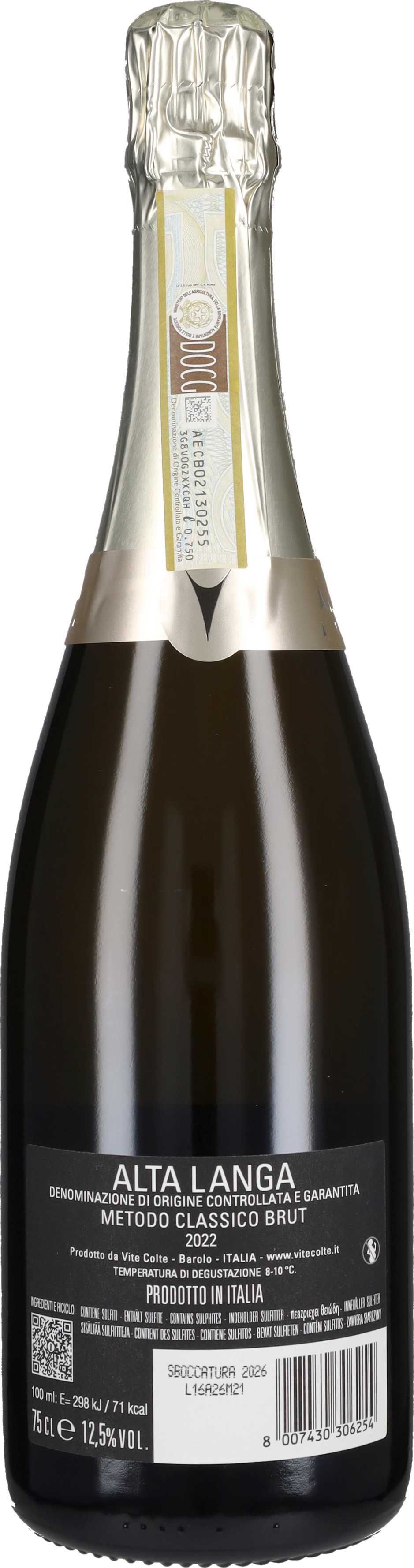 Alta Langa Brut 'Cinquecento' Vite Colte 2022