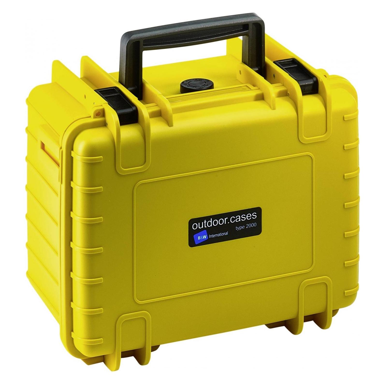 B&W International Outdoor Case 2000 mit Facheinteilung (Fotokoffer, 6.60 l) (2000/Y/RPD)