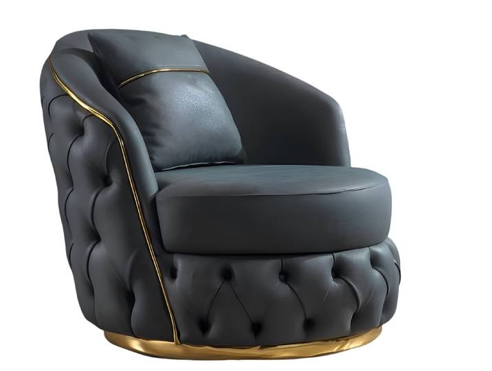 Xlmoebel Loungesessel Chesterfield Sessel im Barock-Rokoko Design, edel gepolstert (Sessel), Hergestellt in Europa