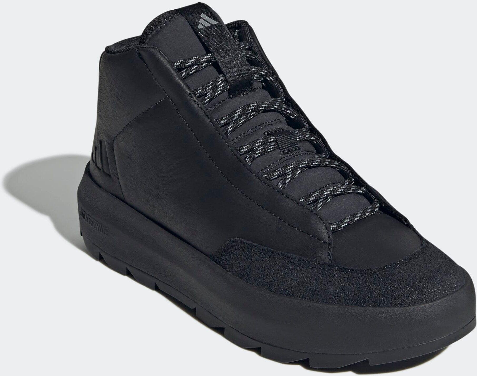 Sneaker ADIDAS SPORTSWEAR "ACESMASH MID WINTER", Damen, Gr. 47, schwarz (core schwarz, core schwarz, core schwarz), Leder, Textil, Schuhe Sneaker core schwarz, core schwarz, core schwarz 47