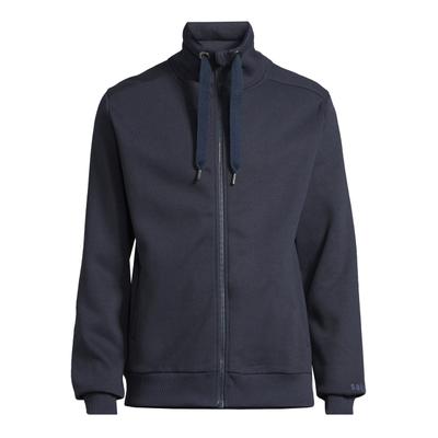 Sweatjacke SALZHAUT "Sweatjacke MOOL", Herren, Gr. M, blau (navy), Obermaterial: 55% Baumwolle CO (CMIA). 45% Polyester PES., Sweatjacken Sweatjacke