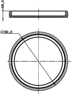 HELLA 9GD 980 696-001 Gasket / Seal