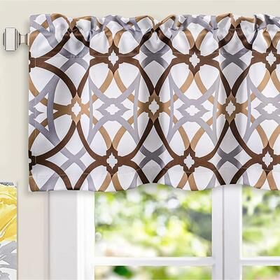 DriftAway Jarvenpaa Geo Trellis Pattern Window Valance - 52 x 18