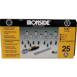 IRONSIDE Steckschlüsselsatz 1/4 (6.3 mm) 244002