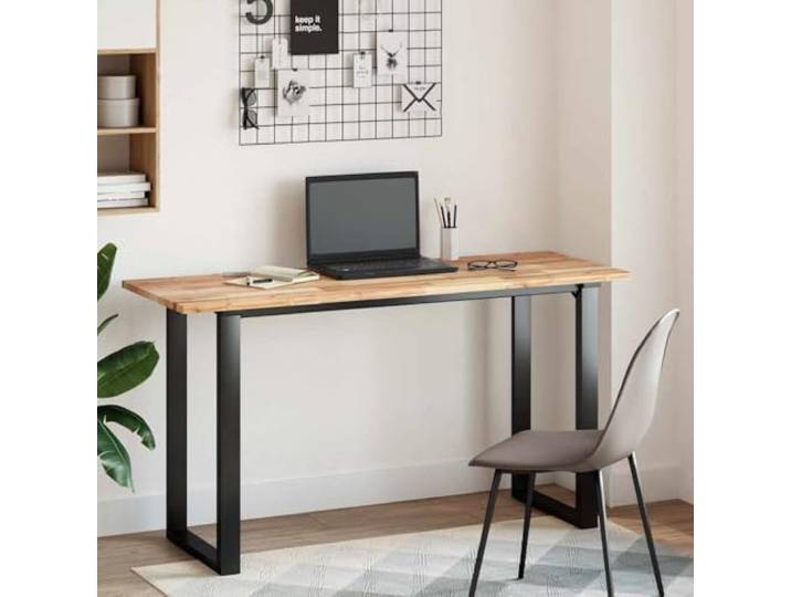 KTHLBRH Rechteckige Tischplatte 160 x 50 x 2 cm Massivholz Akazie Unbehandelt, personalisierbar, pflegeleicht, Esstisch oder Wohnzimmertisch