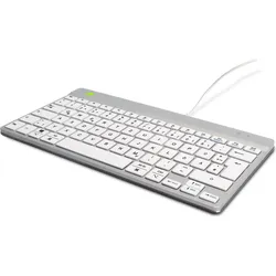 R-Go Tools Compact Break kabelgebundene Tastatur - QWERTZ DE - weiß