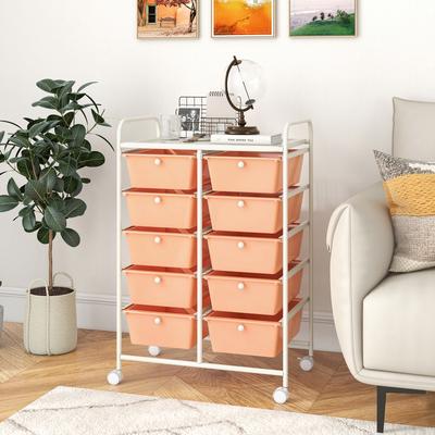 Lirago 10-Drawer Rolling Storage Cart