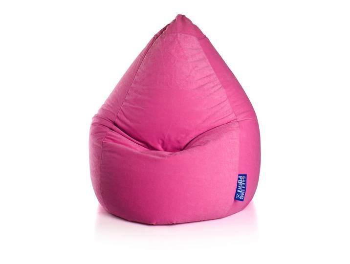 Pouf poire Easy L Ø 70cm Rose foncé/Rose foncé