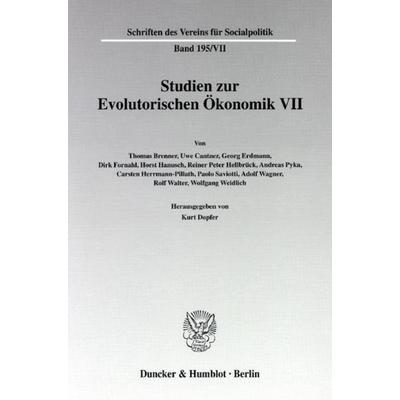 Studien zur Evolutorischen Ökonomik VII., Taschenbuch von , Duncker & Humblot, 978-3-428-11224-1