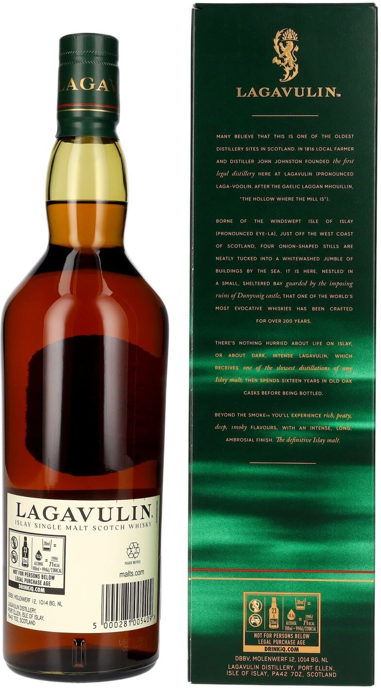 Lagavulin Whisky Lagavulin 16 Years Old Single Malt Whisky 43% Vol. 0,7l in Geschenkbox