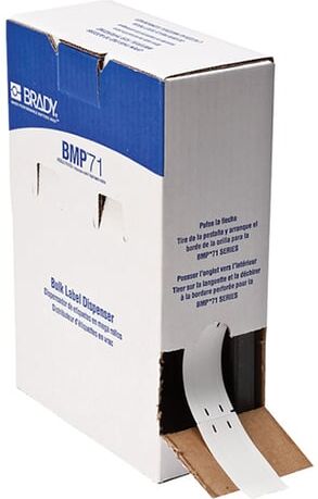 Brady BM-60-109 etiquetas de polietileno brancas 12 mm x 50 mm