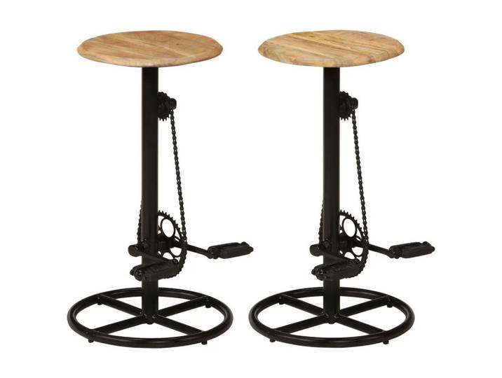 vidaXL Barhocker vidaXL Barhocker 2 Stk. Massivholz Mango