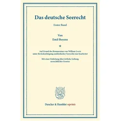Das deutsche Seerecht, Fachbücher von William Lewis, Emil Boyens