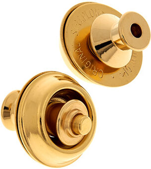 Dunlop Straplok Gold Dual Design Or