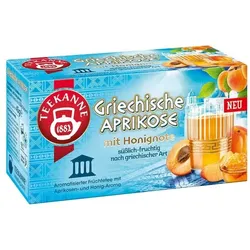 TEEKANNE Früchtetee Griechische Aprikose 20 Stück Tassenportion Papierkuvert orange