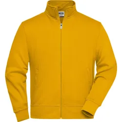 James & Nicholson Unisex Sweatjacke mit Stehkragen JN836 gold yellow S