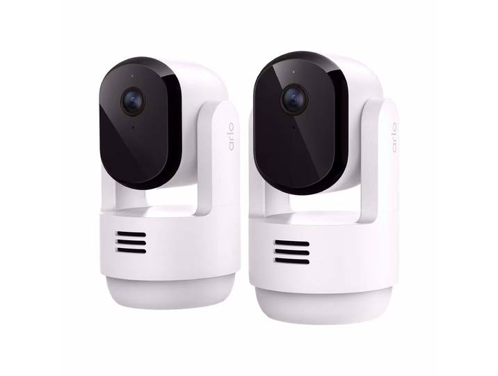 Arlo ESSENTIAL3 2K PTZ INDOOR SECURITY CAMERA 2-PACK Netzwerkkamera – Überwachungskamera – weiss