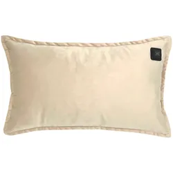 Kabelloses Heizkissen mit Akku (10.000mAh) - Samt Beige - Wärmekissen 50x30cm inkl. 2,5m USB-Kabel