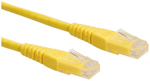 Roline 21.15.1522 RJ45 Patchkabel CAT 6 U/UTP 0.50m Gelb