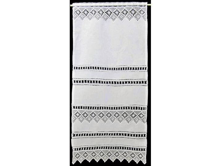 Scheibengardine Spitzingsee Gr. 2, weiß, B:40cm H:90cm, Baumwolle, HOSSNER - ART OF HOME DECO, Gardinen, Scheibengardine