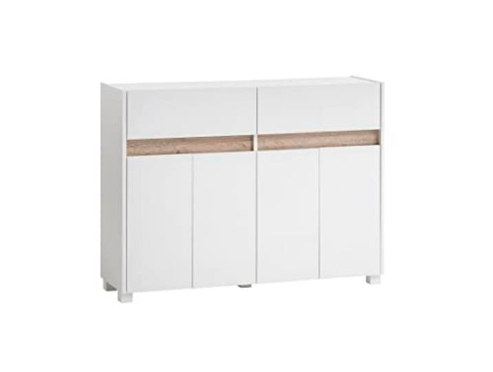 Schildmeyer Cosmo Kommode, Holzwerkstoff, weiß, 112,2 x 33 x 84,8 cm