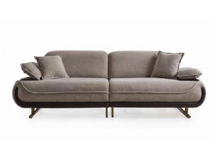 Xlmoebel Sofa Grau 3-Sitzer Sofa Moderner Stil Luxuriöse Bequem Schick, 1 Teile, Luxuriöse Bequemlichkeit