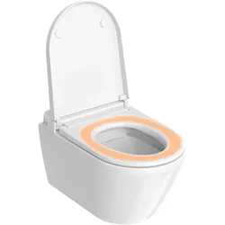 Duravit SensoWash D-Neo Kompakt-Dusch-WC, Tiefspüler, DuraShield, Rimless, Weiß, 654000012004300